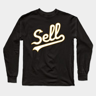 Sell White Script Long Sleeve T-Shirt